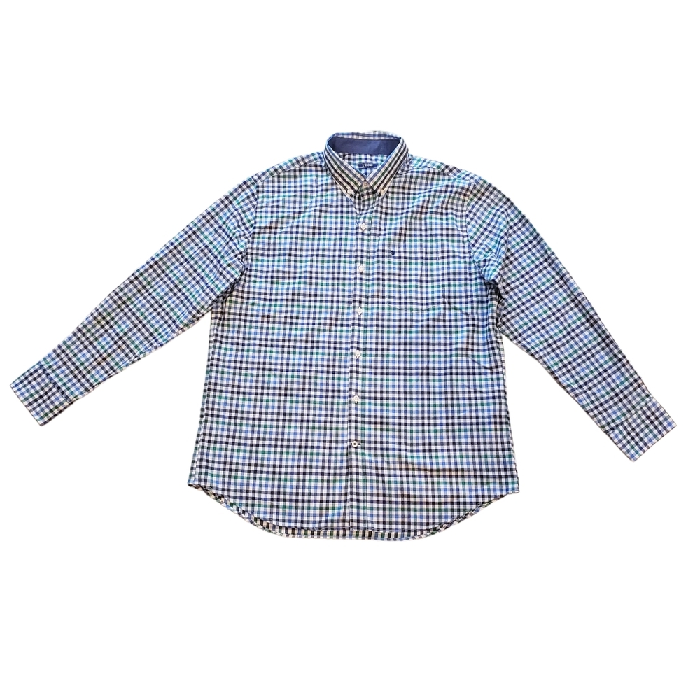 IZOD Men's Classic Fit Plaid Button-Down Shirt (L/G)